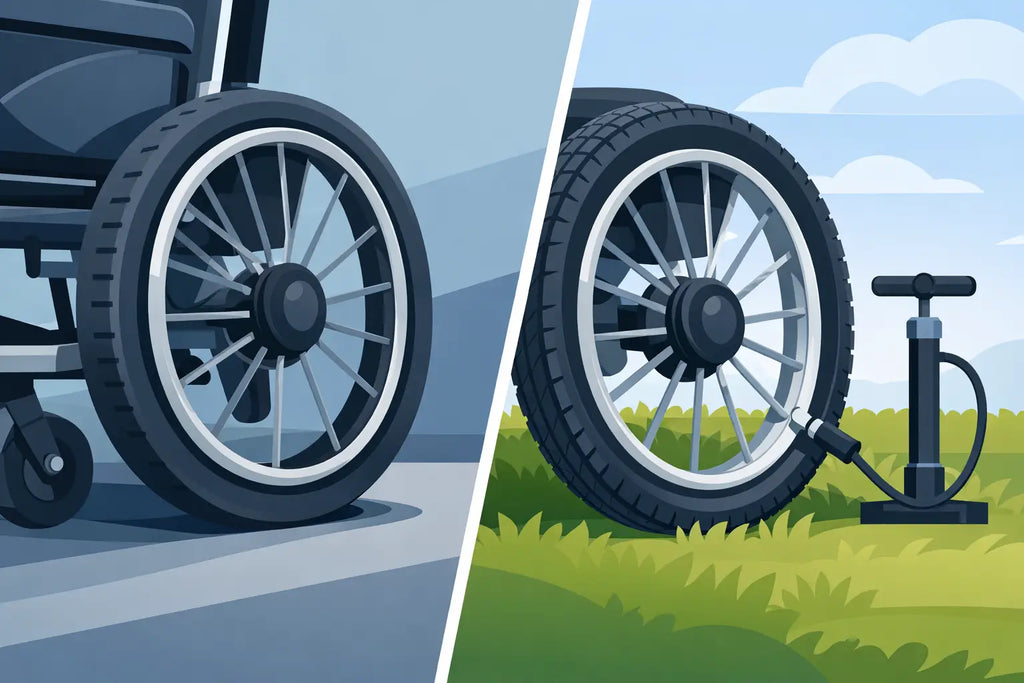 Solid Tyres vs Pneumatic Wheelchair Tyres