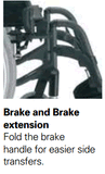 Brake Invacare - Action 3 - Standard Wheelchairs