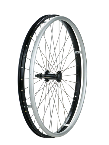 Alloy Wheel With Push Rim - Wheelchair accessories